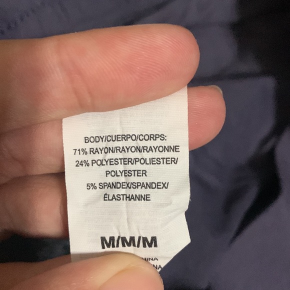 Gaiam Womens Light Navy Jersey Knit Wide Leg PARK TIE Pant Trousers M NWT - Picture 11 of 11